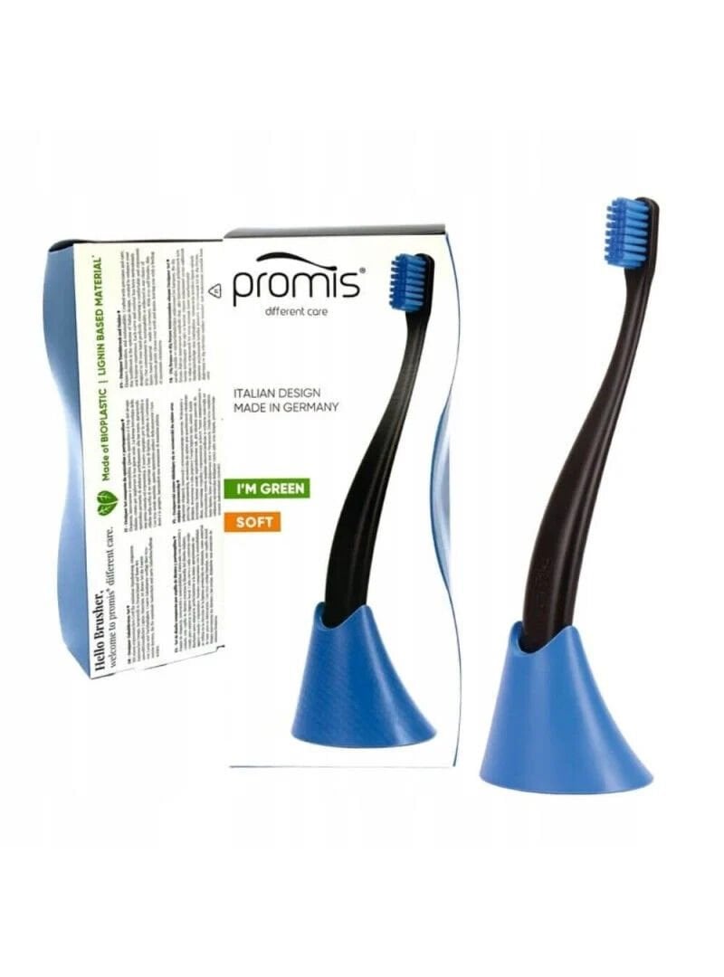 Promis Box Diş Fırçası + Tutacak (Siyah)
