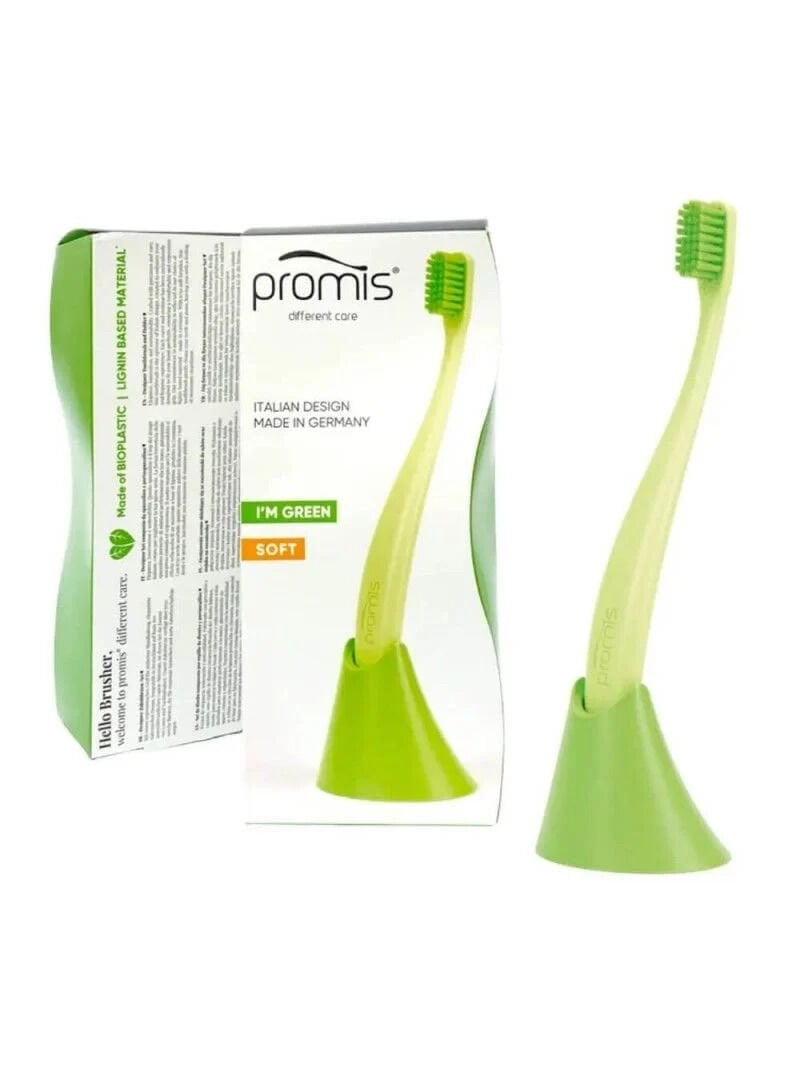 Promis Box Diş Fırçası + Tutacak (Yeşil)